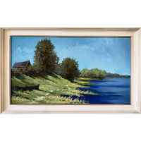 Коршунов Р. "Весенний день", 2019г. Х/М. Р.40х70 см.