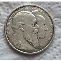 Баден 5 марок 1906 с блеском Тираж 60.000