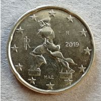 Италия 20 евроцентов 2019 год, KM# 248