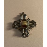 Кулон Крест Exquisite Англия 60-е клеймо редкий