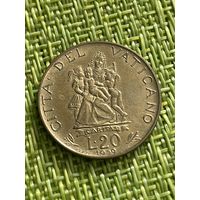 Ватикан 20 лир 1959 г ( Иоанн XXIII - KM#62.1 )