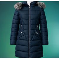 Зимняя стеганая куртка с капюшоном