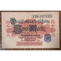 Банкнота 2 марки 1914 год. Германская империя