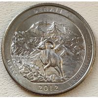 США 25 центов (квотер) 2012 Р Denali Alaska
