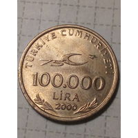 100 000 лир Турция 2000 год