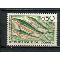 Конго (Браззавиль) - 1961 - Рыбки 50С - [Mi.13] - 1 марка. MNH.  (Лот 12HX)-TG3P35