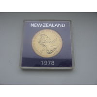 1 доллар 1978 Новая Зеландия Елизавета Вторая Коронация Здание Парламента