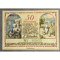 Нотгельд 50 пфеннигов 1920 год. Лутхофт. Веймарская республика.