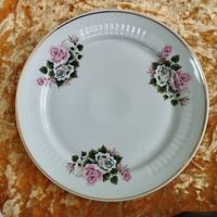 Блюдо сервировочное Розочки, диаметр 30 см. СССР