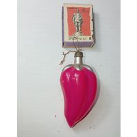 Игрушка на ёлку ,  Перец , винтаж , стекло , СССР . С рубля