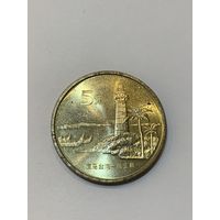 Китай 5 юаней 2004г достопримечательности Тайваня- Маяк