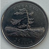 Канада 25 центов 1992 г. Онтарио. 125 лет конфедерации