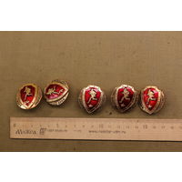 Значки воин спортсмен, одним лотом. Распродажа коллекции вещей. С РУБЛЯ! АУКЦИОН!