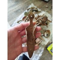 Очень старинное оружие труда(соха!?)с рубля