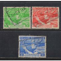 Бельгия  Посылочные 1945 Меркурий Желдоргашение #15II,16I,17II