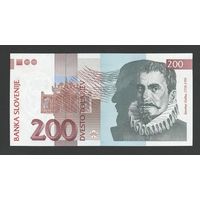 Словения 200 толаров 2001 года. Тип P-15c. Состояние UNC!