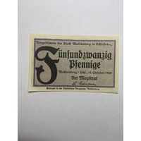 25 пфенингов (нотгельды) г. Германия.-1012