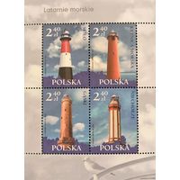 Польша 2006. Маяки. Блок