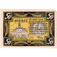 Восточная Пруссия, Тильзит, ныне Советск, Калинингр.обл., 50 пфеннигов, 1921 г.