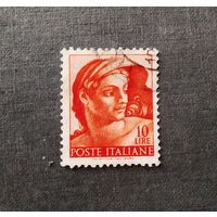 Марка Италия 1961 год Фреска