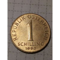 1 шиллинг  Австрия 1990 год