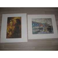 Репродукция известных художников, на бумаге, отпечатана в Испании, размер 46х54 см.НОВАЯ.