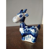 Статуэтка фарфоровая Коза Дереза, Гжель