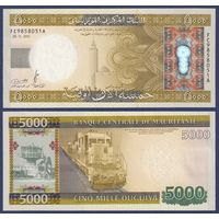 Мавритания, 5000 угий 2011 г., P-21, UNC