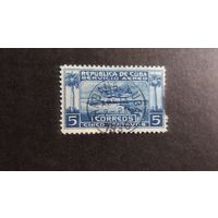 КУБА \н22\ 1927 Mi56 Авиапочта  авиация Самолёты Гидросамолёт. штемпель хороший