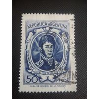 Аргентина. Сан-Мартин. 1965г. гашеная