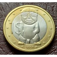 Острова Кука 1 доллар, 2010     С РУБЛЯ