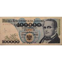 Польша 100000 Злотых H- 1990 ХF 581