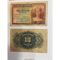 Испания 10 песет 1935г.-9