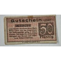 1919 год 50 пфеннигов  Германия