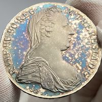 Талер Марии Терезии 1780 г. Рестрайк в Proof качестве! Непревзойденная старая патина! Лучшая монета!