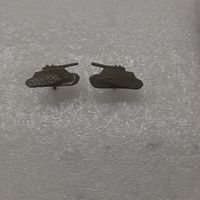 Эмблемы танкисты ВС СССР, обр. 1958 г, полевые, сталь, новые!