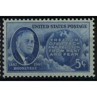США - 1945 [Mi. 537]** MNH Франклин Делано Рузвельт