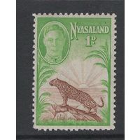 Ньясаленд /Nyasaland 1947**  Леопард  Георг VI  SG#160