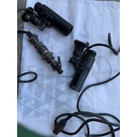 Приборная подсветка и её отдельные  элементы советского  периода. Один элемент с красным а второй с зелёными  стёклами!