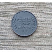 Werty71 Нидерланды 10 центов 1942 Тюльпаны