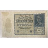 Банкнота 10000 марок 1922 год. Веймарская республика. С рубля без МЦ.