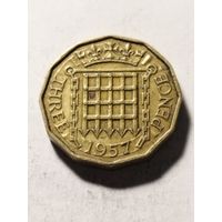 Великобритания 3 пенса 1957