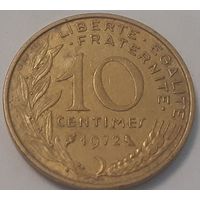 Франция 10 сантимов, 1972