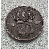 Бельгия 20 Сантимов, 1957   6-11-11