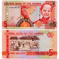 Гамбия. 5 даласи (образца 2006 года, выпуск 2013, P25c, UNC)