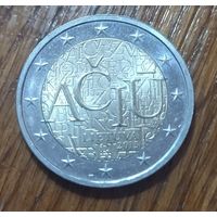 Литва, 2 евро 2015 года, Литовский язык