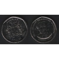 Ямайка km189 1 доллар 2008 год (нов.тип) (круг) (5 ТОРГ ЛЮБОЙ