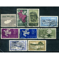 Кипр - 1960-1962гг. - 10 марок - гашёные. #4-B6-120-KS-1