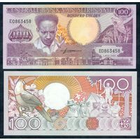 Суринам 100 гульденов 1986 год, UNC
