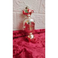 ОЧЕНЬ РЕДКАЯ ЁЛОЧНАЯ ИГРУШКА СССР САМОВАР КАТАЛОГ СОСТОЯНИЕ ! НА  ФОТО . ОРИГИНАЛ  .  Распродажа Коллекции !!! . Экспресс  Аукцион  не с рубля без МПЦ и прочего 3 ДНЯ  .Много лотов в продаже .